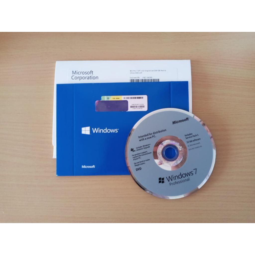 Windows 7 Professional 32 Bit With Service Pack 1 Dvd Shopee Philippines