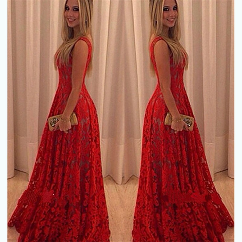 red dress ball gown