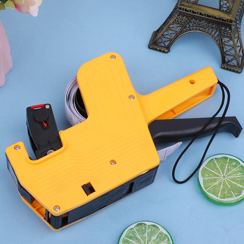 MX5500 8 Digits Price Tag Gun Labeler Labeller Stickers Label Paper +2