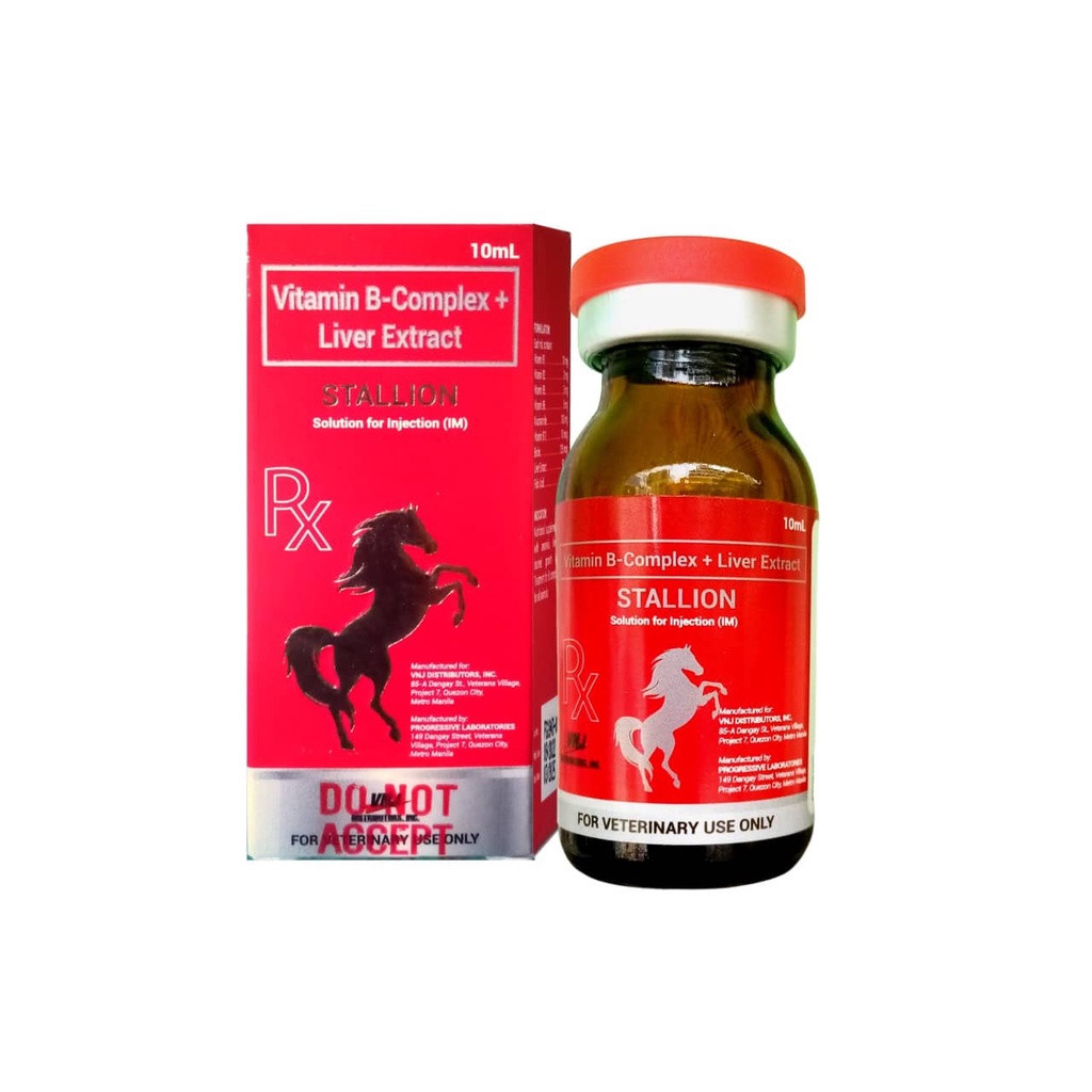 Stallion 10ml (Vitamin B Complex + Liver Extract) Shopee Philippines