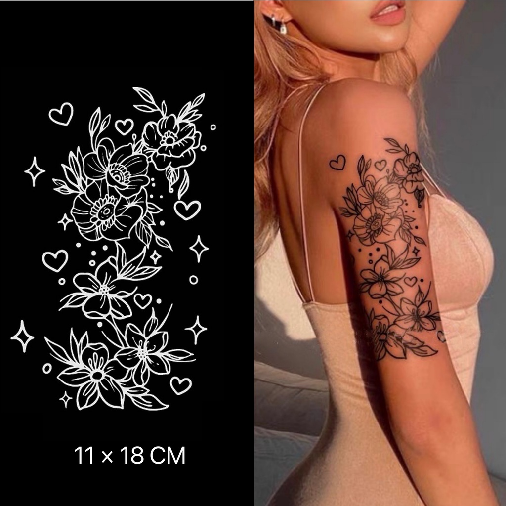 Mars Tattoo Shop】NEW technology, Long Lasting 2 Weeks, Semi-Permanent tattoo,Temporary  Tattoo, tattoo sticker, Fake Tattoo, Flowers, D064 | Shopee Philippines