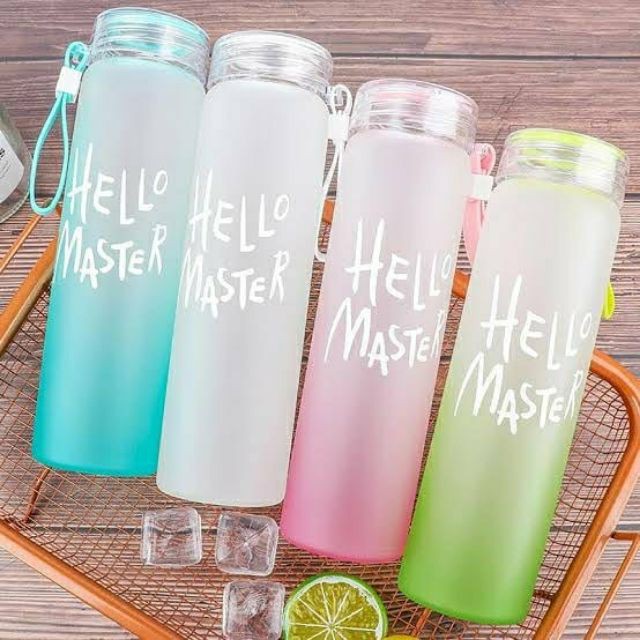 Affordable Hello Master Thumbler Glass Gradient Bottle Cup | Shopee ...