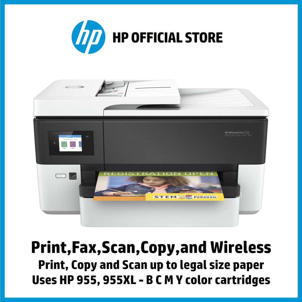 Hp Officejet Pro 7720 Wide Format All In One A3 Printer Shopee Philippines 7882