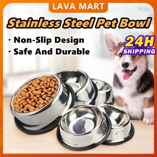 Pet Bowl Dog Bowl Dog Food Bowl Stainless Dog Bowl Water Bowl Cat Bowl Durable Non-Slip Bowl