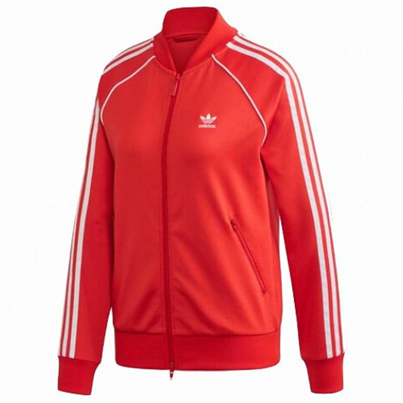 adidas red and white jacket