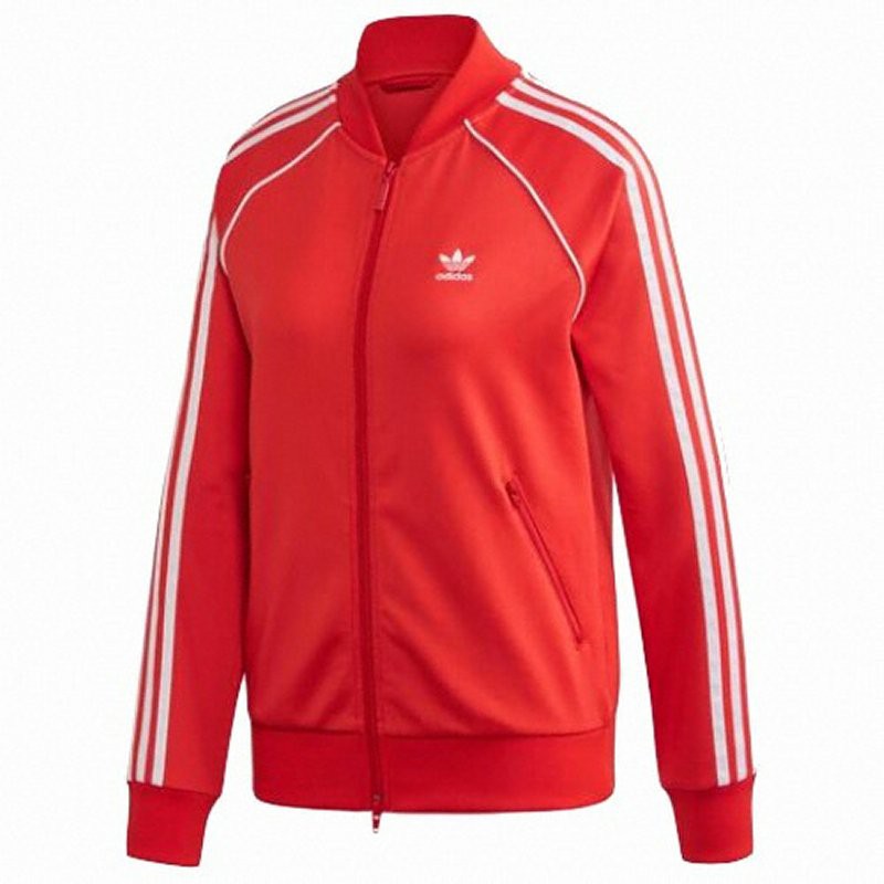 adidas jacket red white blue