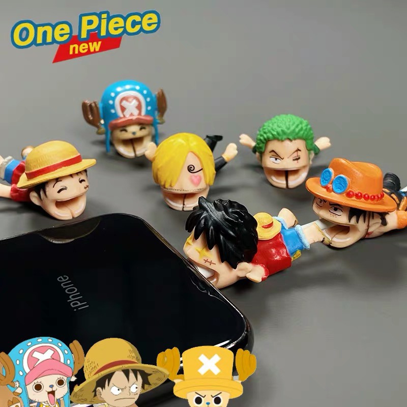 Cable Protector One Piece Cable Bite For Iphone Data Line Ace Luffy Zoro Sanji Chopper Shopee Philippines