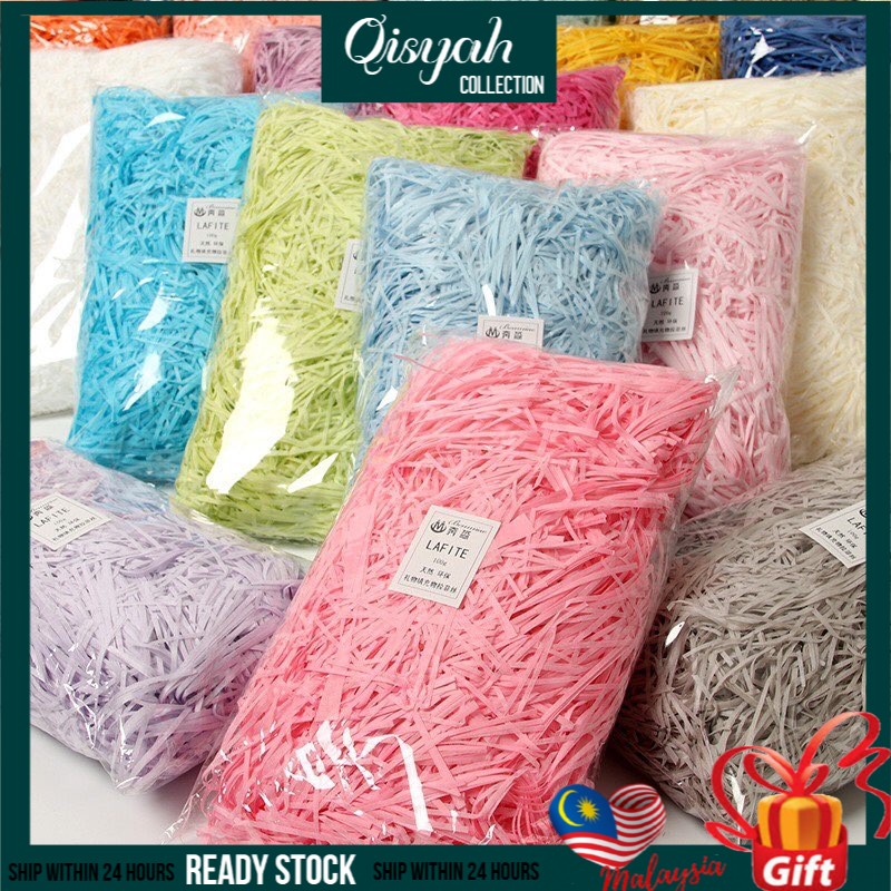 Qisyah Collection Cebisan Kertas Hiasan Colorful Shredded Paper Hamper