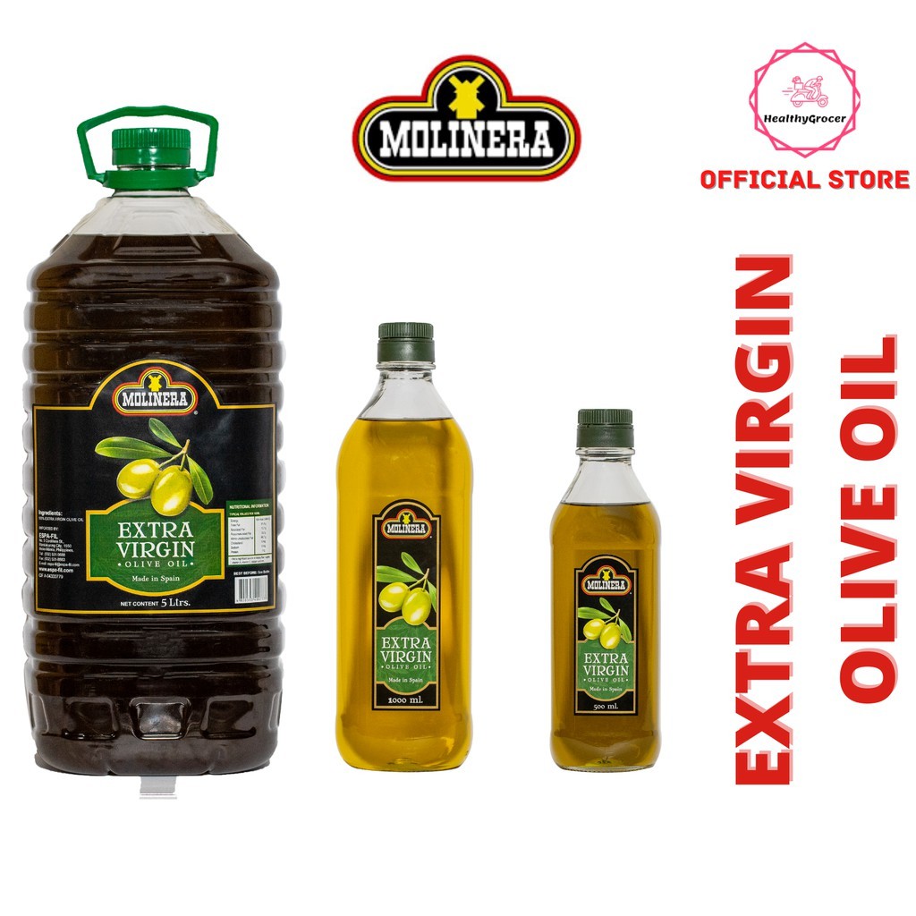 Molinera Extra Virgin Olive Oil (500ml, 1L, 5L) Expiry 2023 Shopee