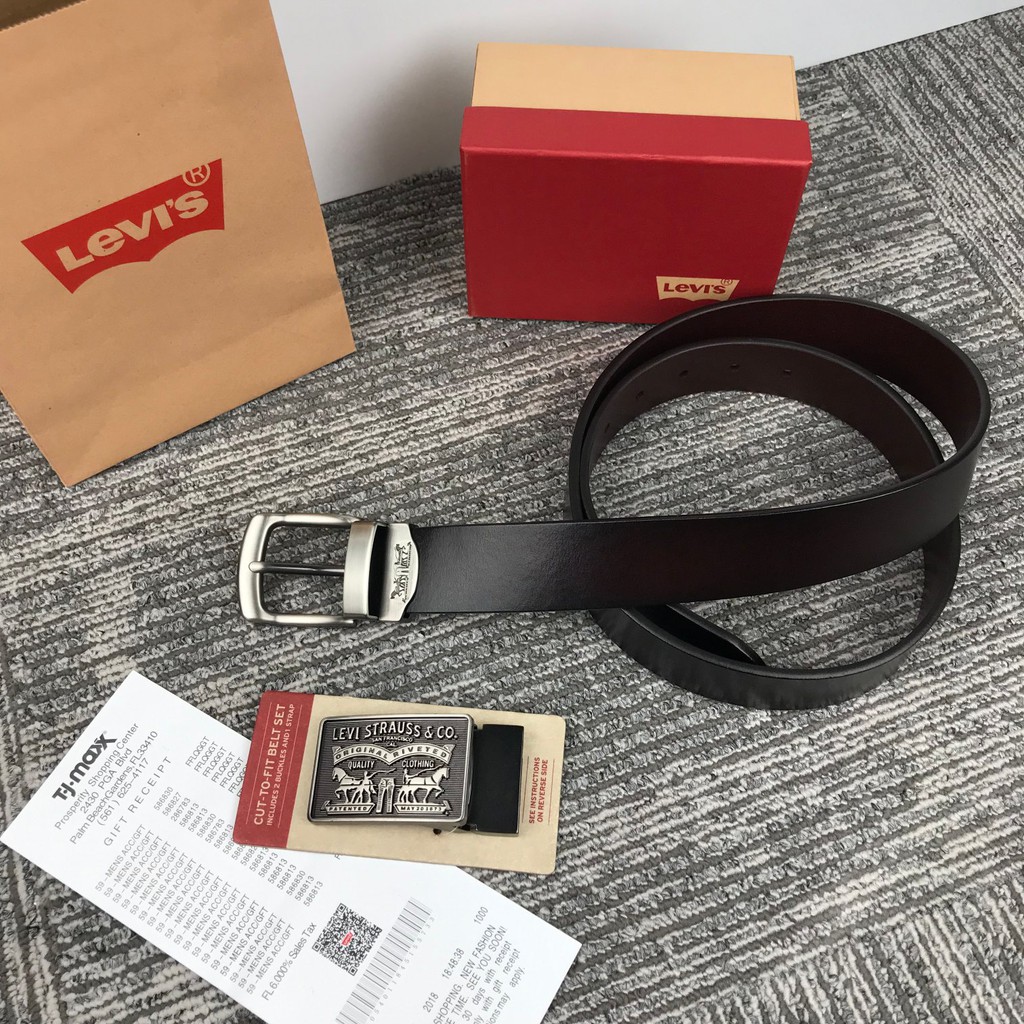 levis cut to fit leather belt