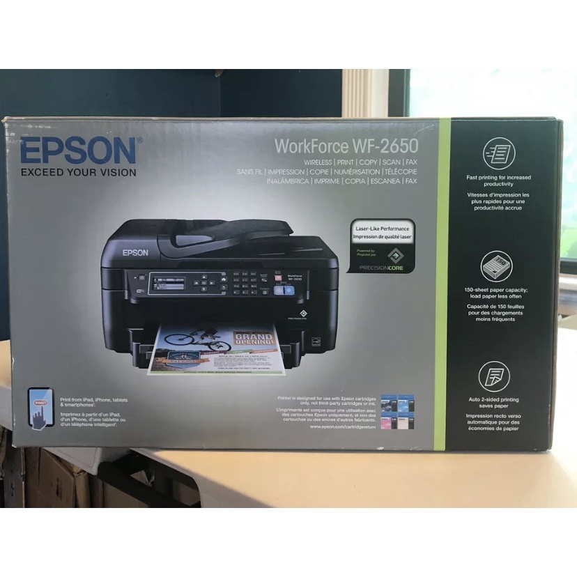 Brand New Epson Workforce Wf 2650 Inkjet Printer Shopee Philippines 7536