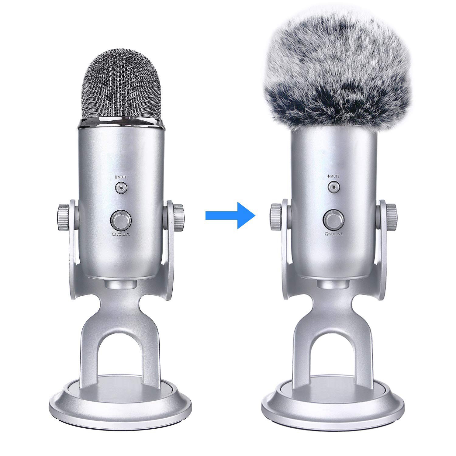 Ready Stock Furry Windscreen For Blue Yeti Blue Yeti Pro Usb Condenser Mic I2ph Shopee Philippines