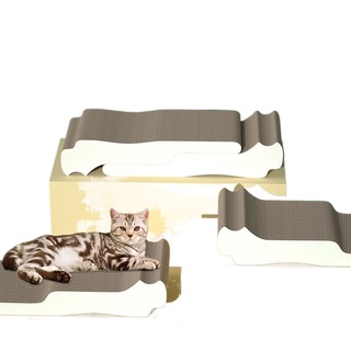 ▼Cat scratching board nest claw grinder corrugated paper three-dimensional double-layer supplies ove