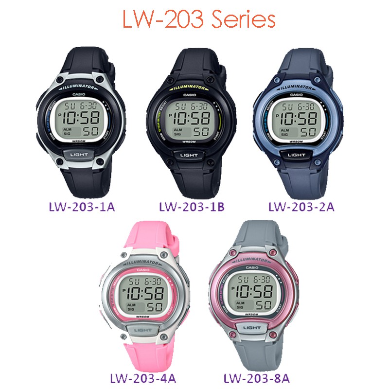 Casio Kids Digital Watch Lw 203 Series Shopee Philippines