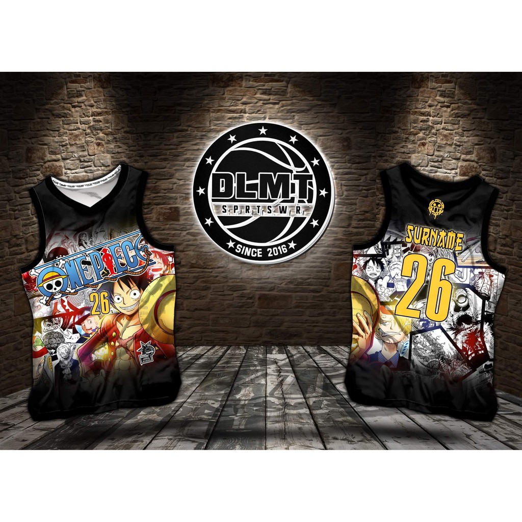 ONE PIECE LUFFY ANIME CODE DLMT031 (FREE CHANGE NAME AND NUMBER) full  sublimation jersey | Shopee Philippines