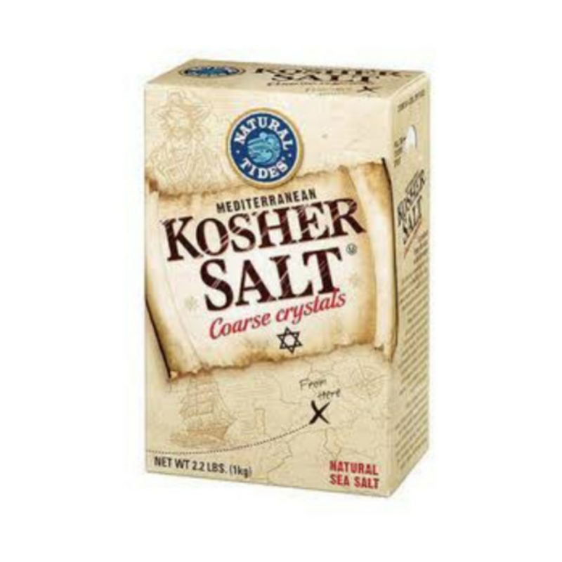 Mediterranean Kosher Salt box Coarse Crystals 1kg exp 2024 Shopee Philippines