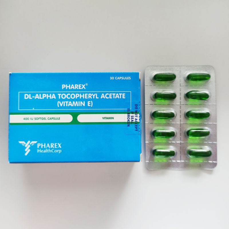 Pharex Vitamin E 400iu Per Capsule Shopee Philippines