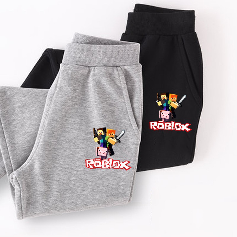 Kids Minecraft Pants Boy S Roblox Sweatpants Girl Fashion Shopee Philippines - roblox steve pants