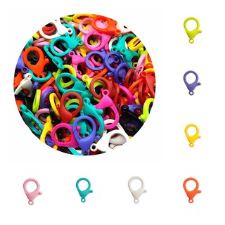 10Pcs/lot 35mm acrylic candy color lobster clasp connector DIY accessories