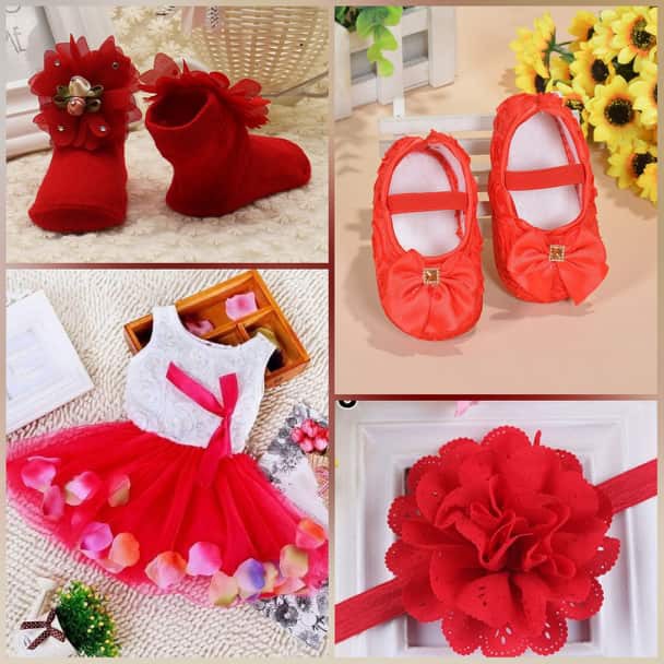 red baby dress shoes