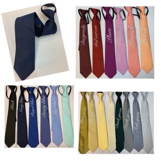 men’s necktie ready to wear w/zipper