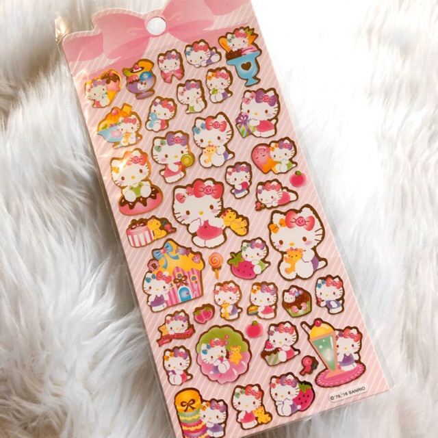 Authentic Hello Kitty Sticker Sheet 