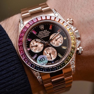 Rolex Rainbow Daytona series is equipped with 7750 mechanical movement. #1