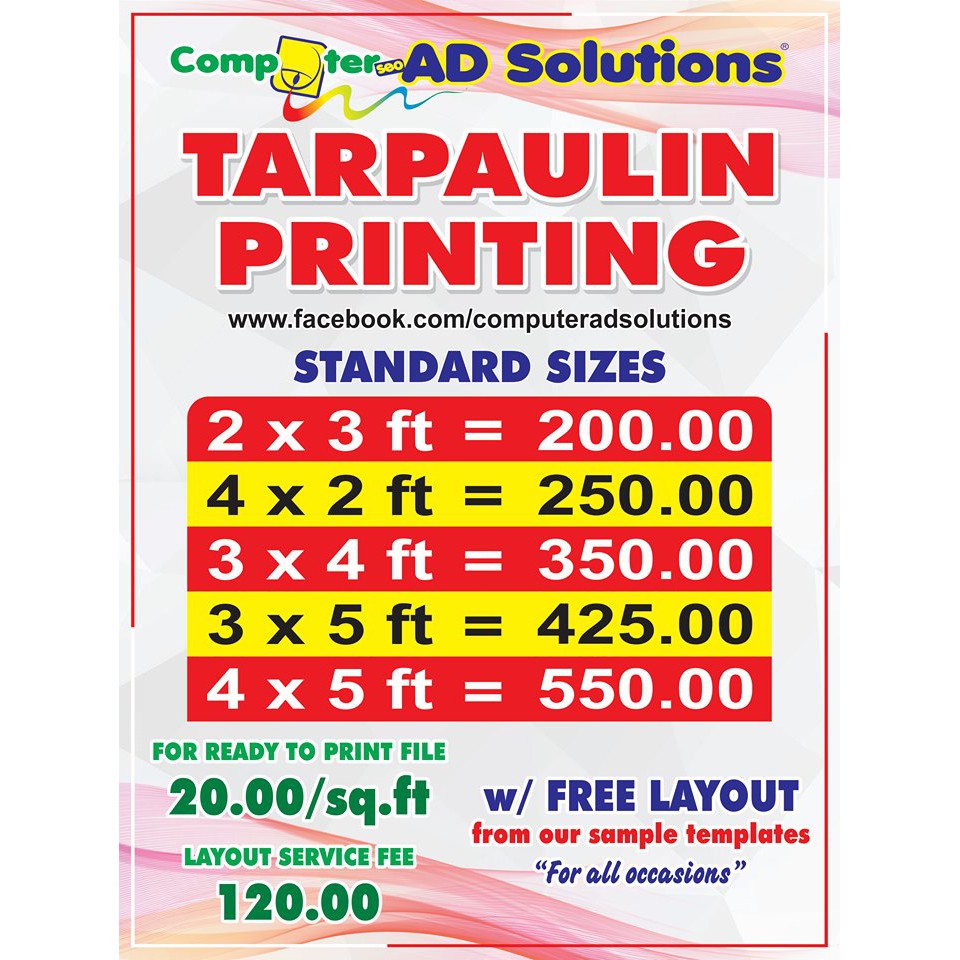 Tarpaulin Printing Services Shopee Philippines