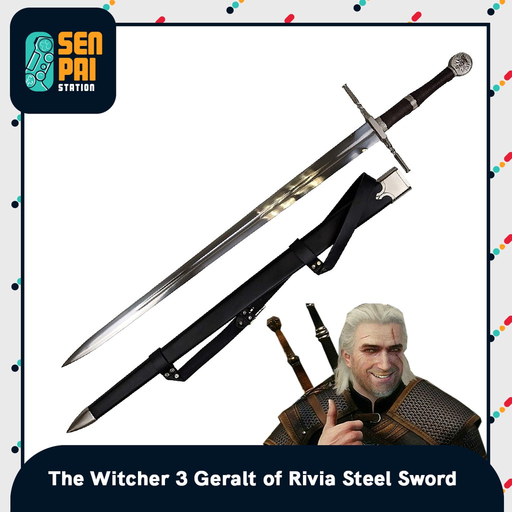 The Witcher Geralt Of Rivia S Steel Sword Life Size W Sheath Cosplay   Eab715020253ec8d12eb0974acb8ad8f