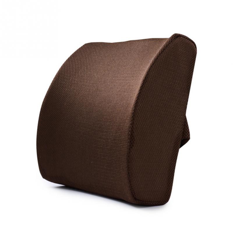 Memory Foam Lumbar Cushion Lower Back Support Pillow Car Seat Home