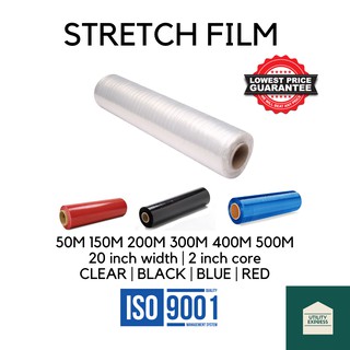 Stretch Film Jack Wrap 50m 300m 500m x 500mm [20 inches width] Cling Wrap Stretch Wrap