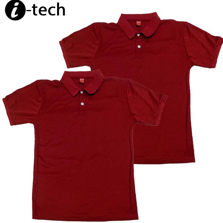 Itech DriFit Plain Polo Shirt Maroon Shopee Philippines