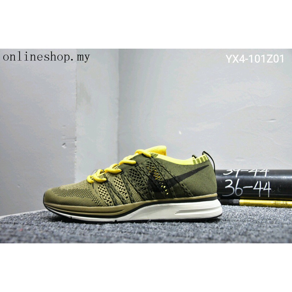 nike flyknit trainer yellow