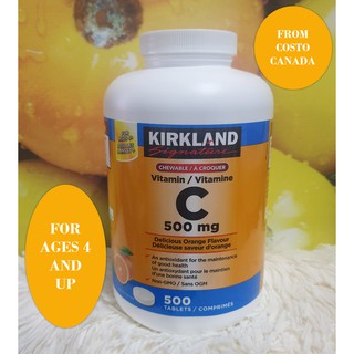 Kirkland Signature Vitamin C 500 Tablets Shopee Philippines