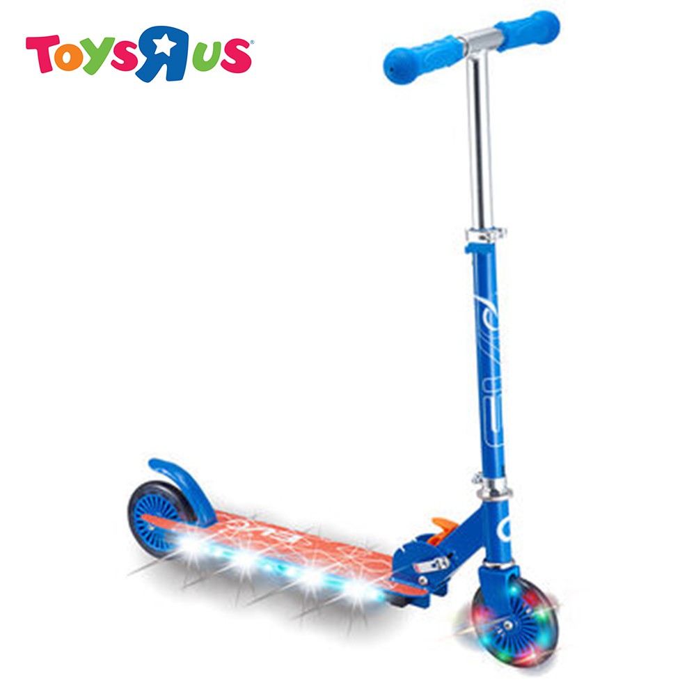 Evo Light Up In Line Scooter (Blue Orange) Shopee Philippines