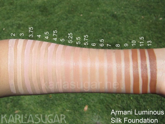 giorgio armani luminous silk foundation shade 3