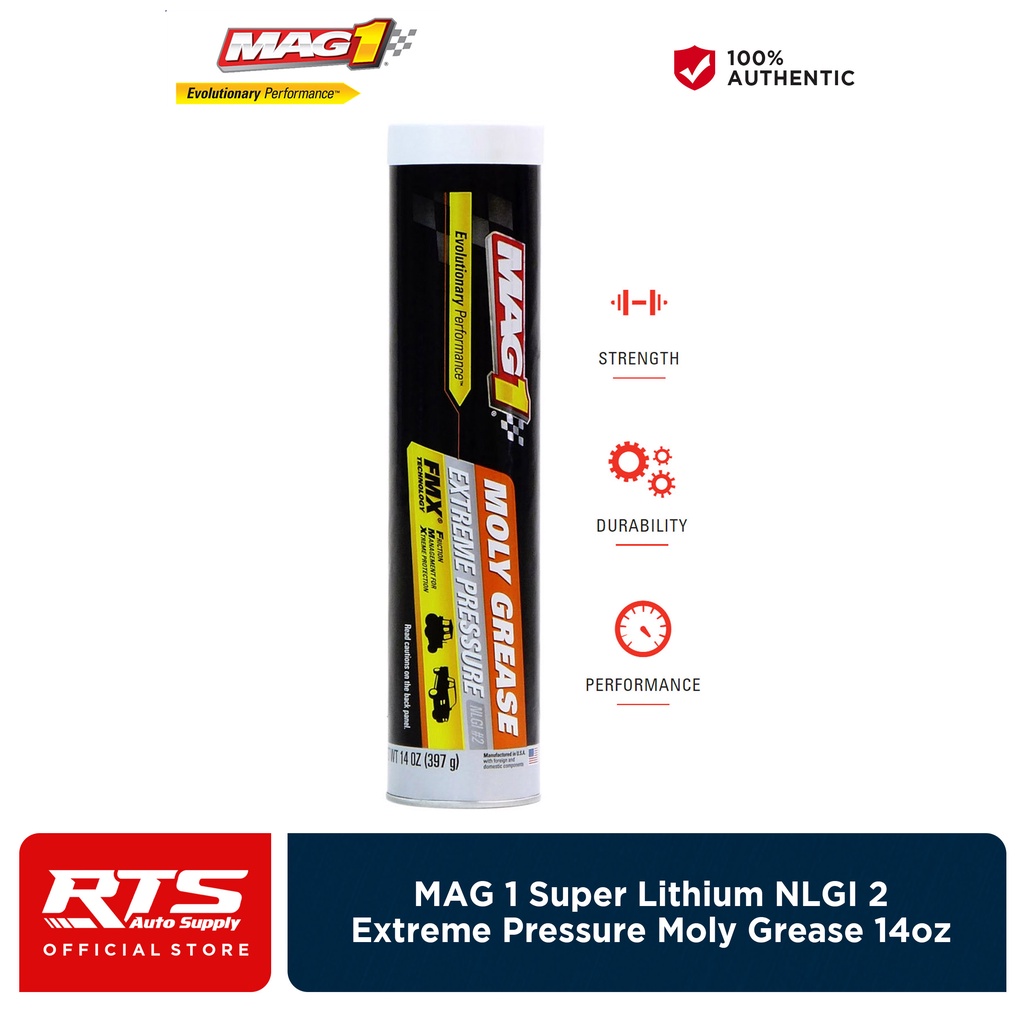 MAG 1 Super Lithium Extreme Pressure EP Moly Grease NLGI 2 14oz g8!w