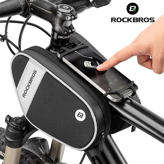 ROCKBROS B70 6.2inch Bike Phone Bag Touch Screen Phone Case Hard Shell Bike Top