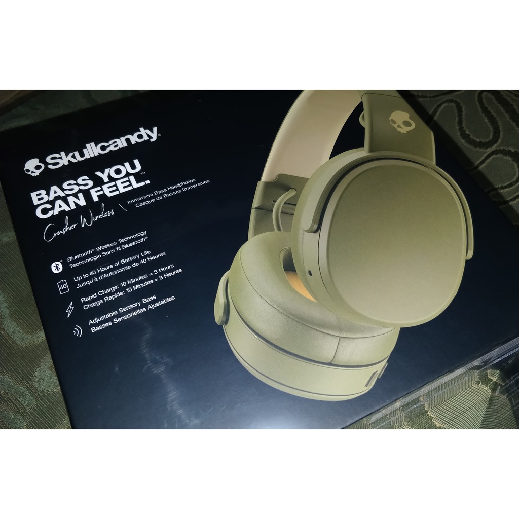 skullcandy crusher wireless olive