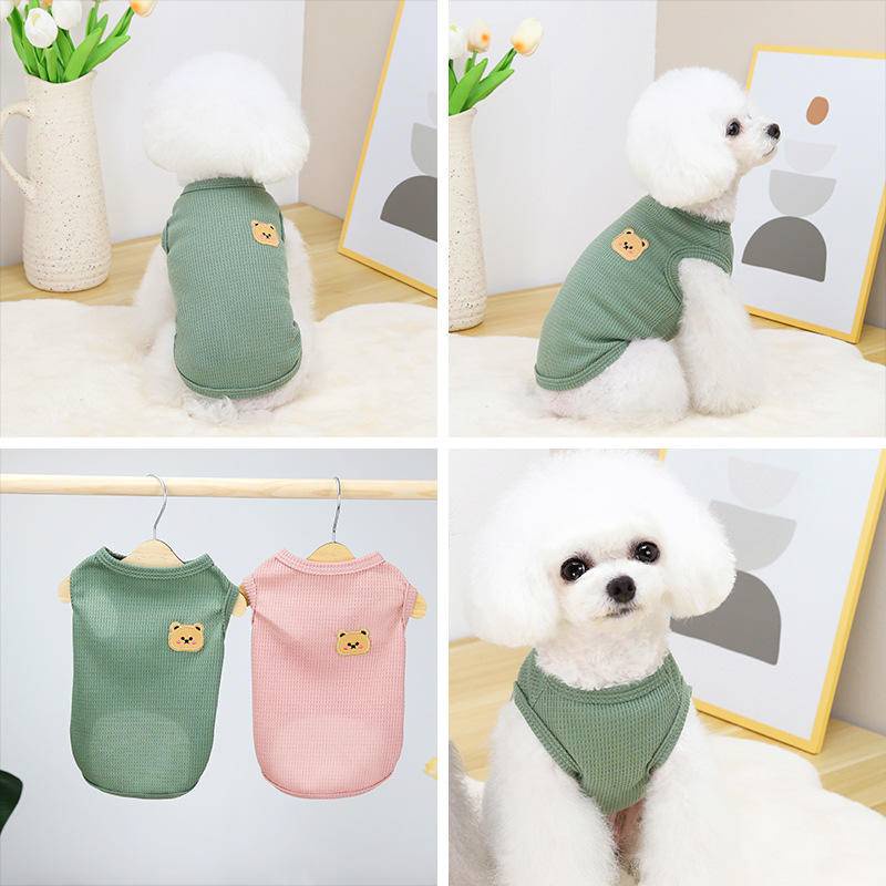 Cute Bear Pet Dogs Cats Clothes for Female Male Puppy Shitzu Clothing