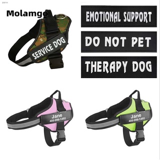 ㍿MOLAMGO Personalized Dog Leash for DOG Harness for Dog Reflective dog Harness for  Dog k9 no pull H