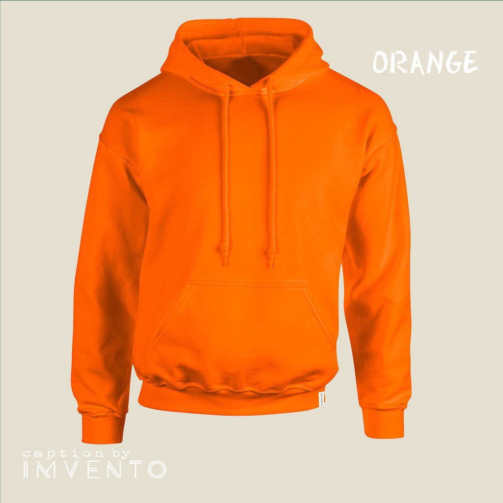 orange pullover hoodie men's