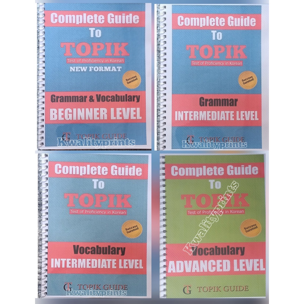 COMPLETE GUIDE TO TOPIK : GRAMMAR AND VOCABULARY : BEGINNER ...