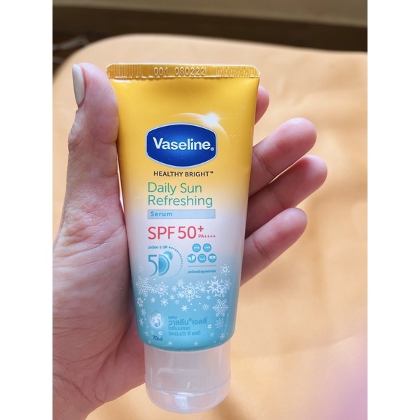 THAILAND VASELINE DAILY SUN REFRESHING SERUM SPF 50 70Ml Shopee
