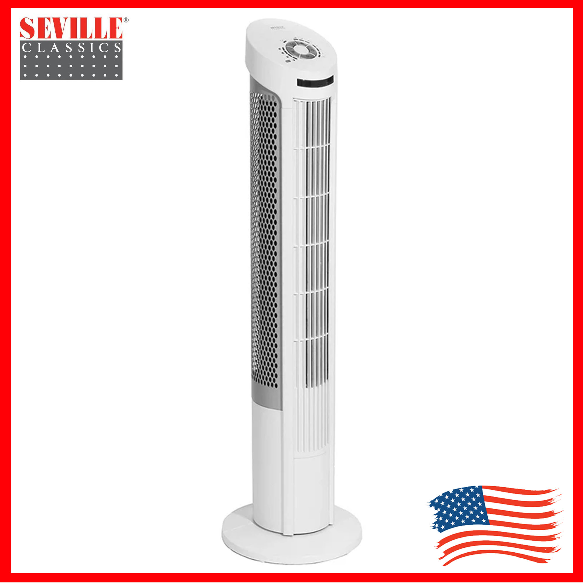 Seville Classics Ultra Slimline 40 Inch Oscillating Tower Fan