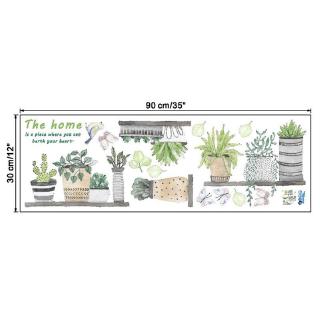  Stiker  Dinding Desain Tanaman Bonsai Bunga Kupu Kupu Untuk  