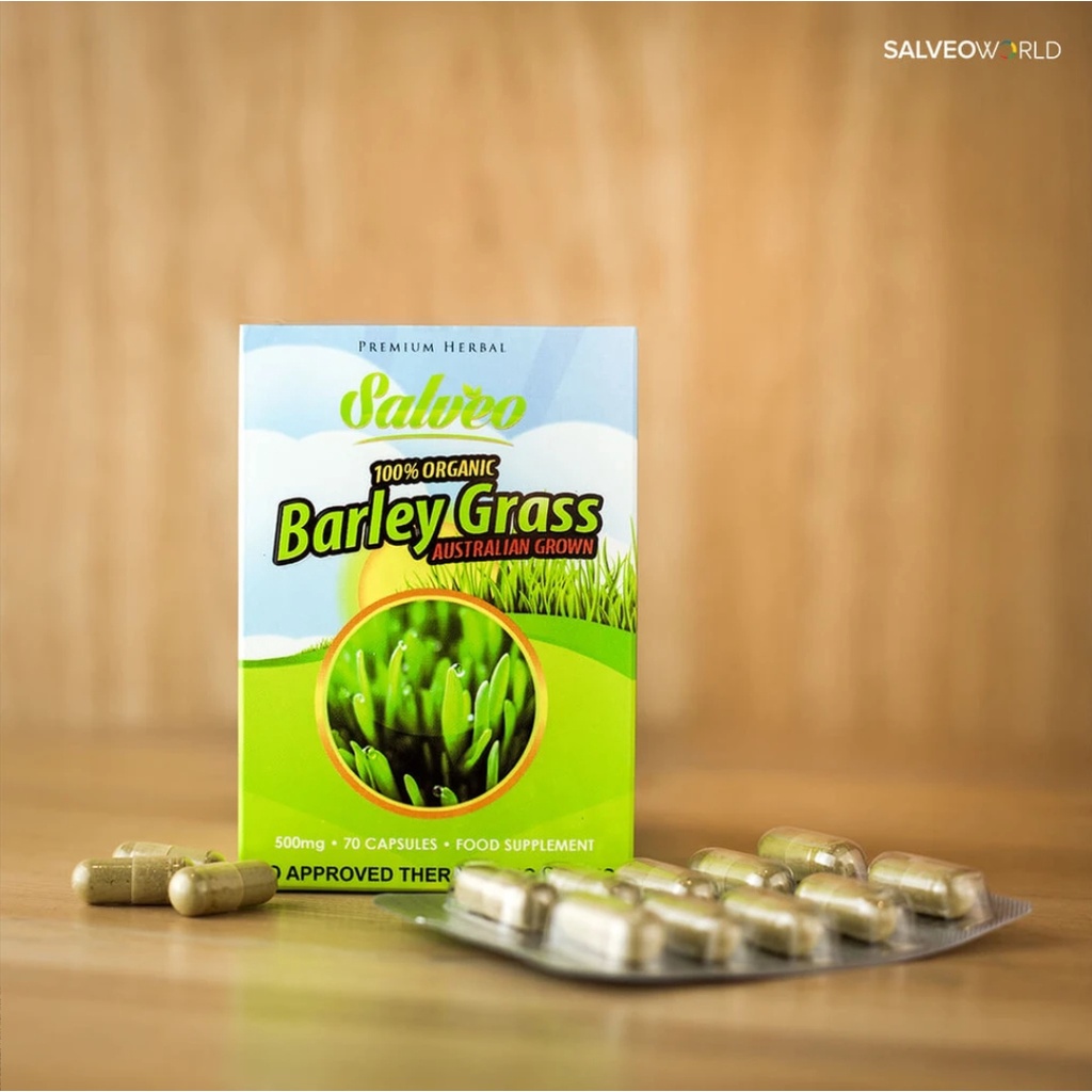 30 Capsules Trial Pack Of Salveo Barley Grass Capsules No Box 100 