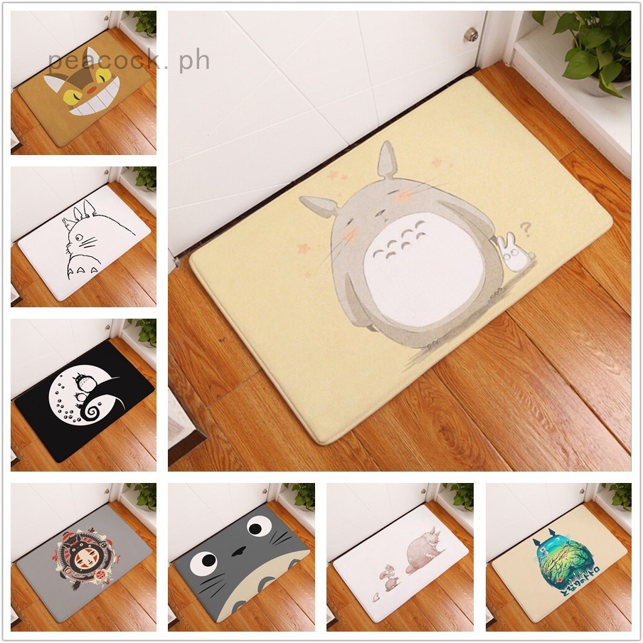 1pc Cute Totoro Cartoon Welcome Door Mat Cartoon Kitchen Rugs