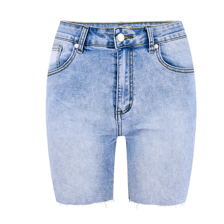 jean knee shorts