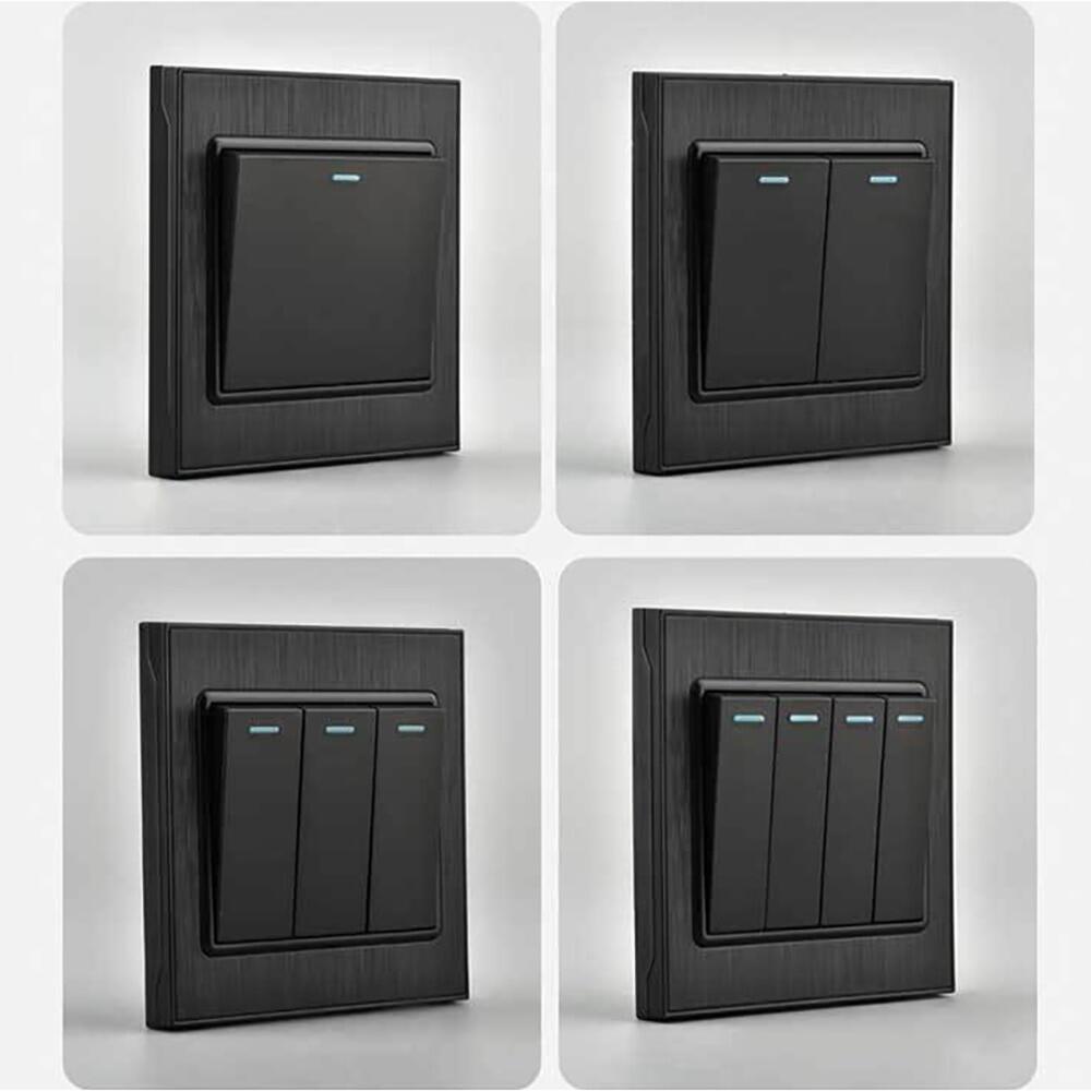 Modern Wall Light Switch 13amp 3 Pin universal power socket with usb 1